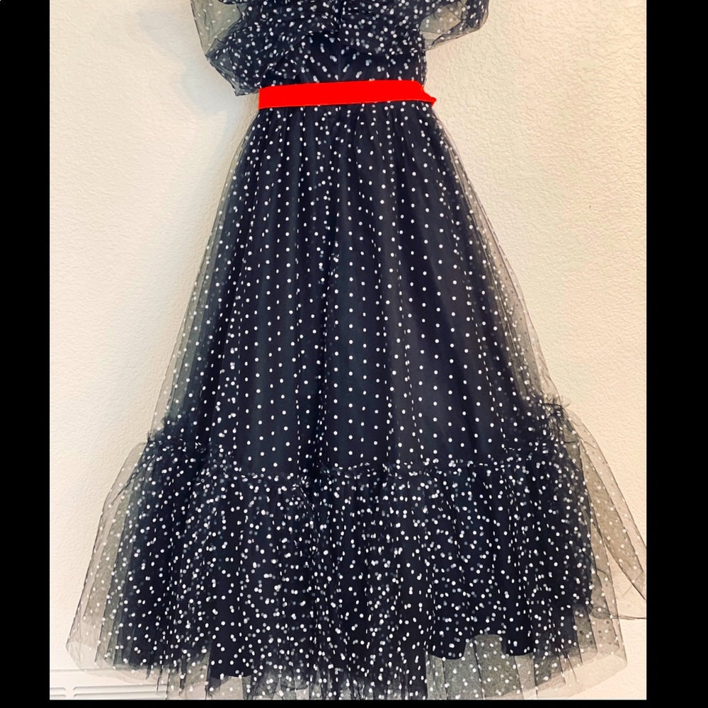 Tulle Midi Dress-Custom made-Never worn-Beautiful for wedding, prom or formal
